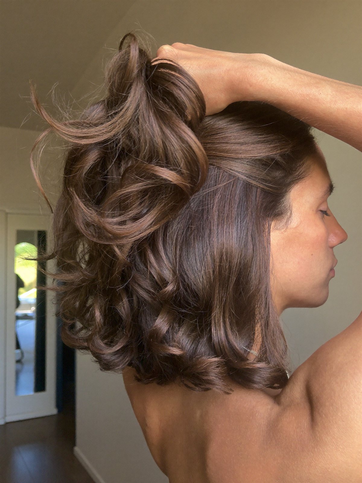 Full, healthy head of hair